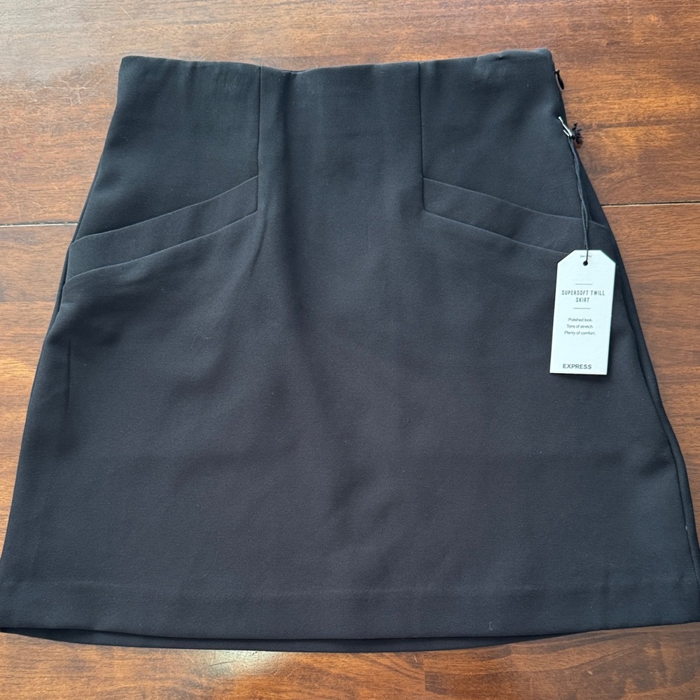 Express Twill Black Skirt